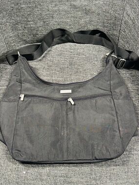 Baggallini Black Nylon Crossbody Messenger Bag for Men